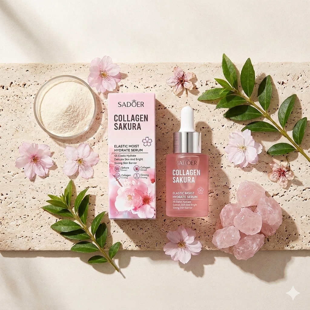 Sakura Facial Essence – Glycerin & Collagen Hydrating Serum