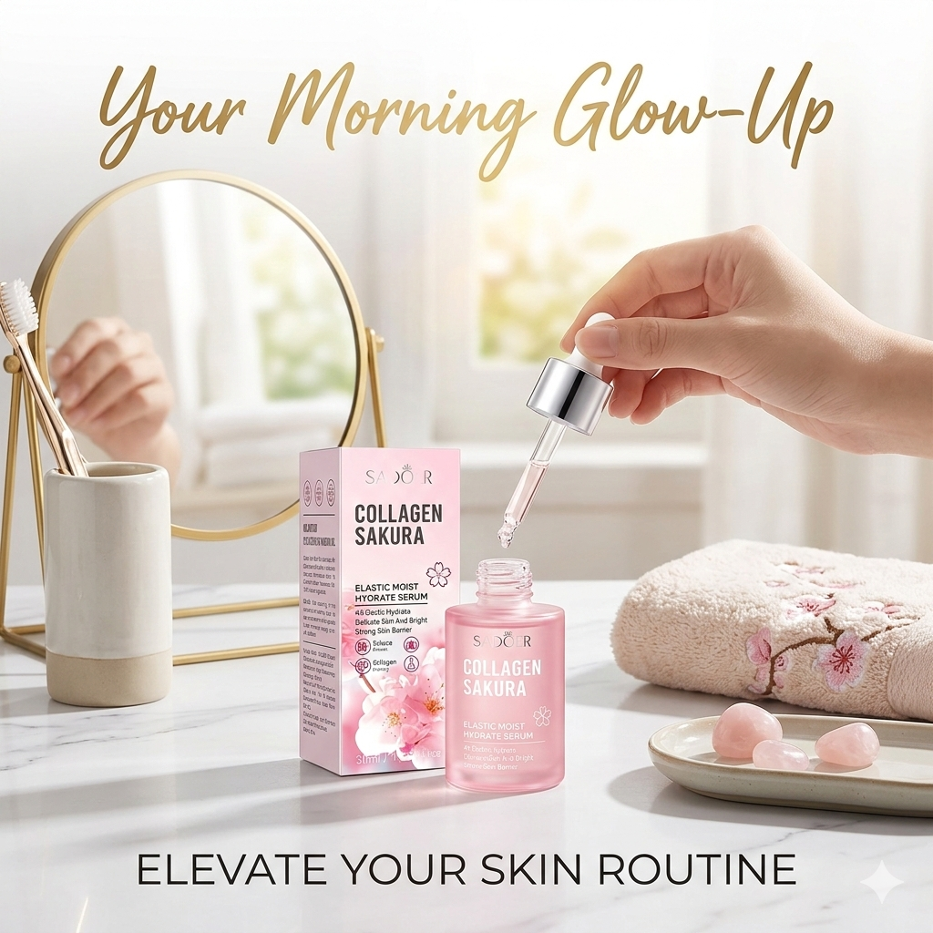 Sakura Facial Essence – Glycerin & Collagen Hydrating Serum