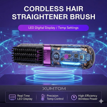 Portable Wireless Hair Straightening Comb