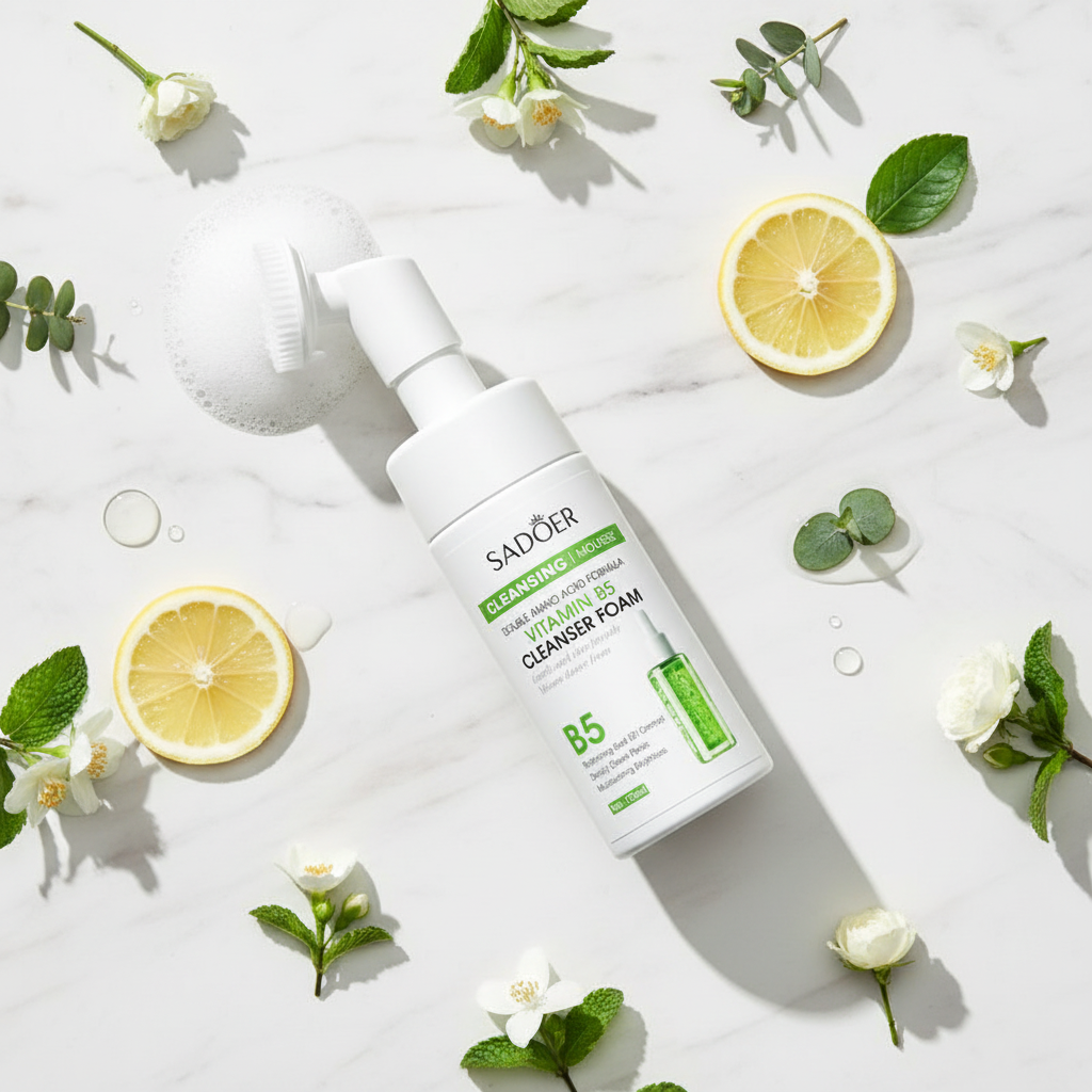 B5 Cleanser – Flat Lay Luxury Shot