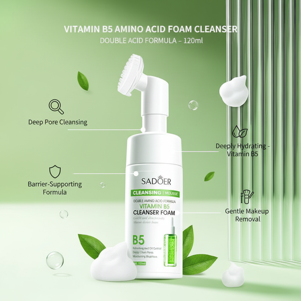 Vitamin B5 Cleanser – Product Details Infographic